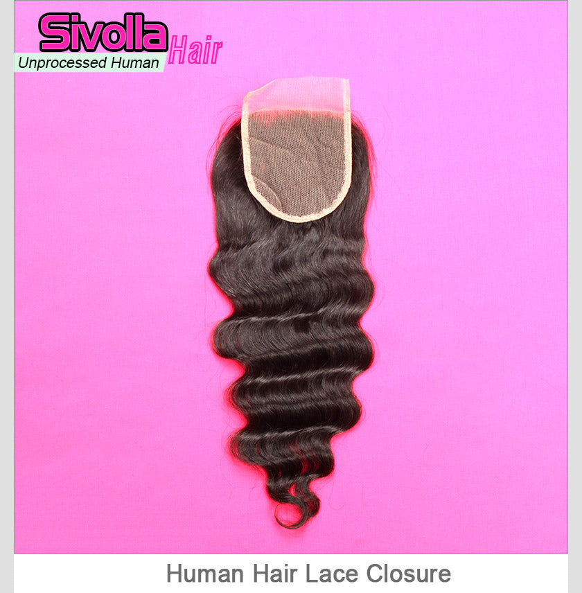 Human Hair Lace Closure 4x4 | Deep Wave & Loose Deep Wave
