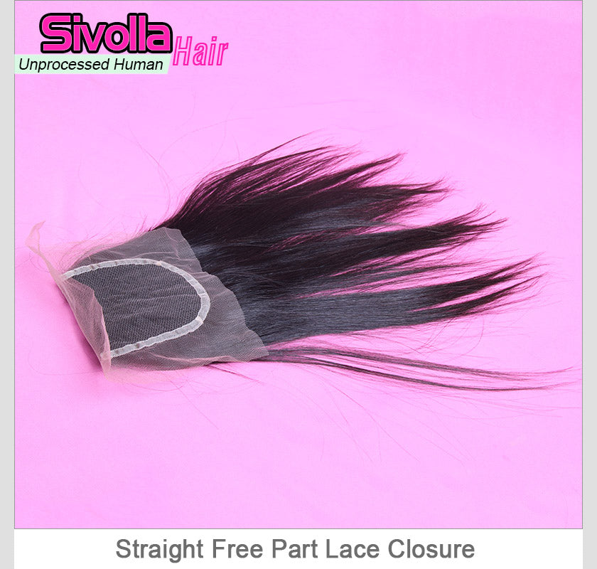100% Human Hair - Lace Closure 4x4 | Body Wave | Straight