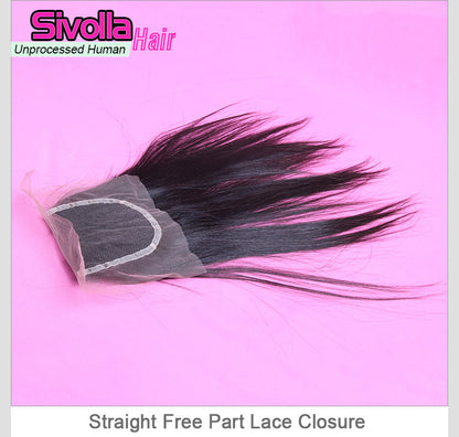 100% Human Hair - Lace Closure 4x4 | Body Wave | Straight
