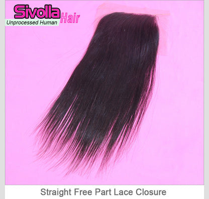 100% Human Hair - Lace Closure 4x4 | Body Wave | Straight