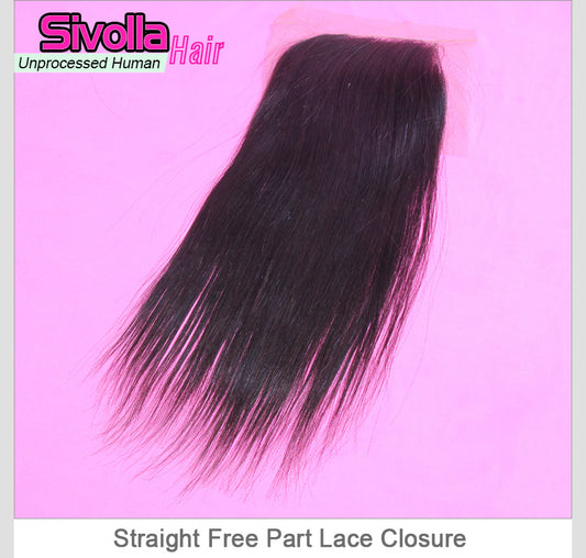 100% Human Hair - Lace Closure 4x4 | Body Wave | Straight