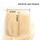 613 Blonde Body Wave Human Hair 2 Bundle with Hand Tied Lace Closure Colored Human Hair 4*4 9A