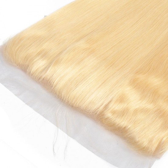 613 Blonde Straight 4 Bundles With Ear to Ear Lace Frontal Closure 13*4 Hair Bundle Deals with Frontal 9A