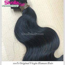 1 Bundle Raw SivollaHair Burmese Unprocessed Virgin Human Hair 8"-30" Body Wave wefts Cuticles Aligned Natural Color Premium Quality Aliqueen Hair