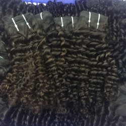 3Pcs/Lot 9A New Arrival Virgin human hair weave Burmese Deep curly Hair texture 300g tight small curls Beauty RAW no shedding