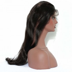  Sivolla 360 Band Lace Frontal Closure Silky Straight  with Human Virgin Hair 100% Hand Tied