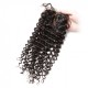 Curly Silk Base Closure 4*4 Original Human Hair Like Real Human Scalp Lace Closure Silk Base with Babe Hair