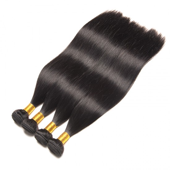 3PCS Virgin RAW Peruvian Silky Straight Human Hair Weft Original Hair Collection Bundle Deals Lustrous Strands Tangle free