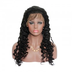 Natural Original Human Hair Lace Frontal Wig Deep Wave Wigtypes American Idol Black Women's Luster Luxury Human Hair Wig