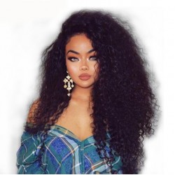 Kinky Curly Wigtypes Sivolla Natural Human Raw Hair Lace Frontal Wigs Wholesale Price Kinky CURLS Lace Wigs 180% Density Original Hair Wig