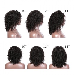 Perfect Match Original Human Hair Wig Free Shipping Affordable Kinky Curly Lace Frontal Human Hair Wigs Kinky Curls 10A Human Hair Full Cuticle Lasting
