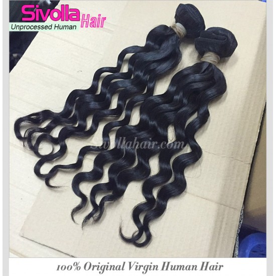 Wholesale 2PCS/LOT 10A Unprocessed  Cambodian Loose Deep Wave Bouncy Wavy curly Virgin Hair bundles Deals Can Be Dyed