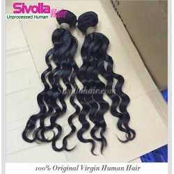 Wholesale 2PCS/LOT 10A Unprocessed  Cambodian Loose Deep Wave Bouncy Wavy curly Virgin Hair bundles Deals Can Be Dyed