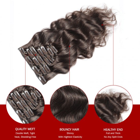 Body Wave Clip In Hair Extension