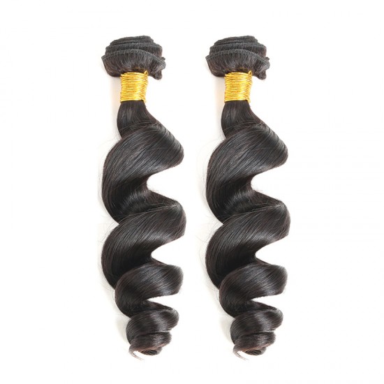 2 bundles Premium Virgin Indian tight big curly Loose Wave hair machine wefted machine double stitched hair weft Great Aliexpress vendor