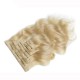 Body Wave #613 Blonde Color Clip In Human Hair Extensions